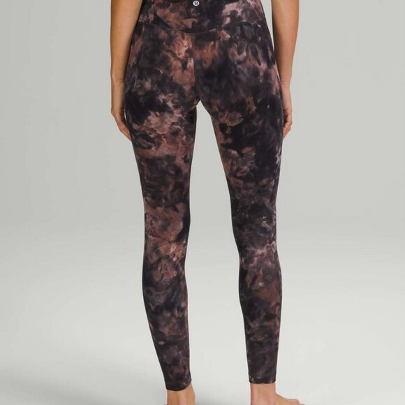 lululemon Align Leggings 28" Diamond Dye size 12 - Graphite Grey Pink Pastel - Picture 4 of 4